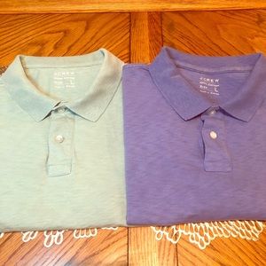 🔥TWO J. Crew Men’s Short Sleeve Collared Polos